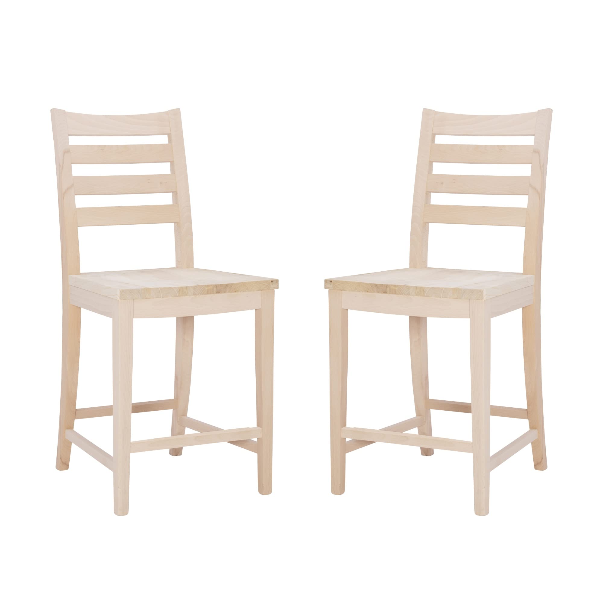 Flynn Counter Stool Unfinished Set Of 2