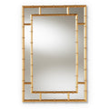Baxton Studio Adra Wall Mirror, Metal, 32.25Inch H X 21.5Inch W X 1.26Inch D (1508891Hit)
