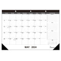 Towwi Monthly Desk Pad Calendar Desk/Wall Calendar For Daily Schedule Planner, 16.7X11.6 Inches (Black)