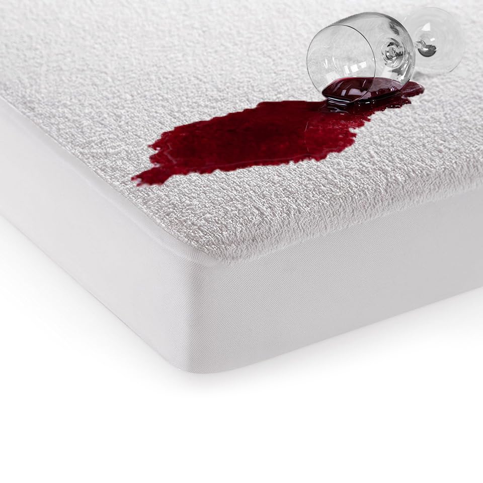 Threadmill Premium Waterproof Mattress Protector For King Size Bed- Soft Terry Top, Cooling, Noiseless, Machine Washable, Fitted