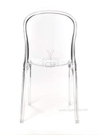 Commercial Seating Products Polycarbonate Genoa Chairs, Clear