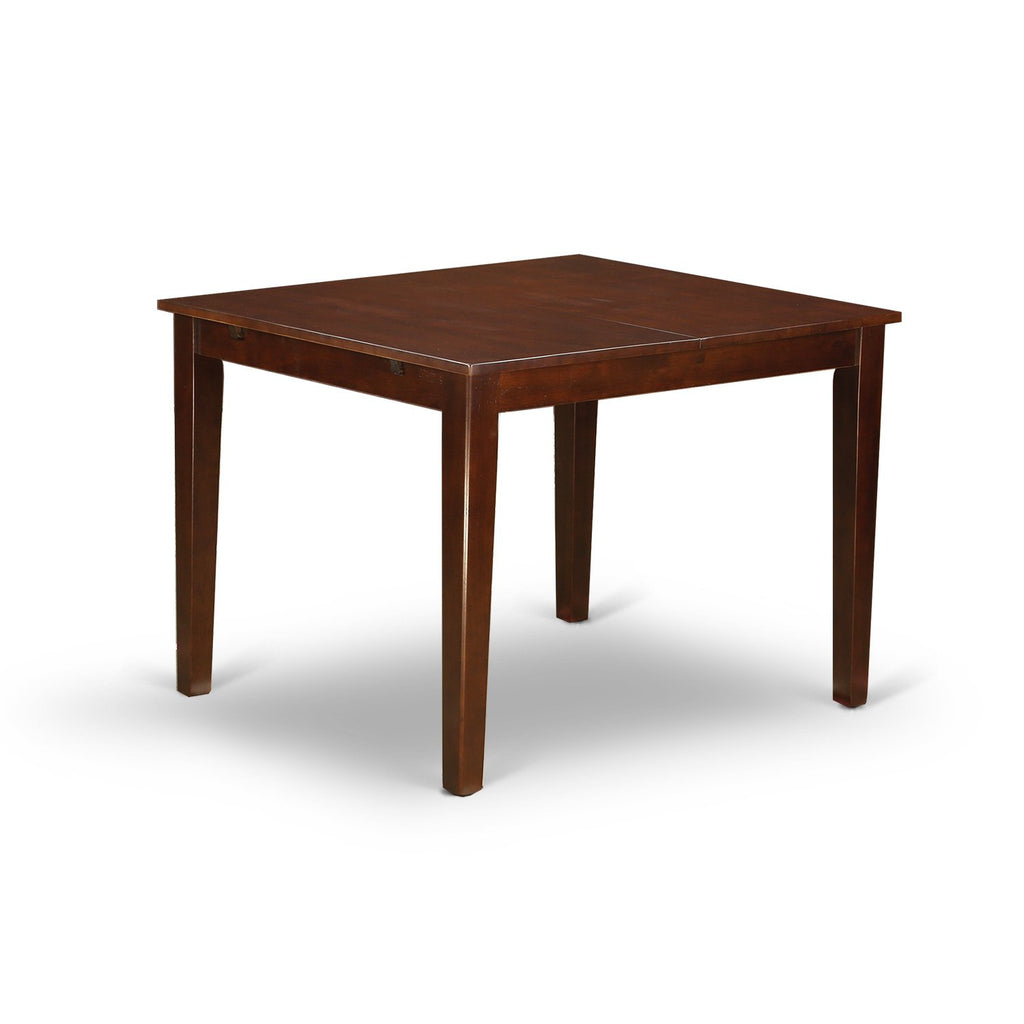 East West Furniture MILA7-MAH-C 7 Piece Dining Table Set Consist of a Rectangle Dinner Table with Butterfly Leaf and 6 Linen Fabric Dining Room Chairs, 36x54 Inch, Mahogany
