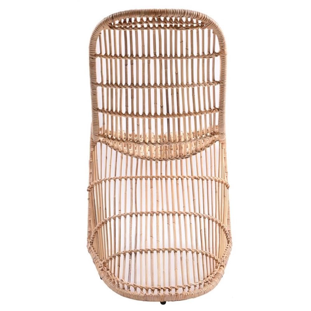 New Pacific Direct Groovy Rattan, Set of 2 Dining Chairs, Natural