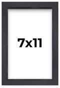 7x11 Shadow Box Frame Contemporary Black Finish | 1'' Depth of Usable Space| Interior Size 7x11 or 11x7 Inches| UV Resistant Acr