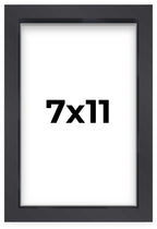 7x11 Shadow Box Frame Contemporary Black Finish | 1'' Depth of Usable Space| Interior Size 7x11 or 11x7 Inches| UV Resistant Acr