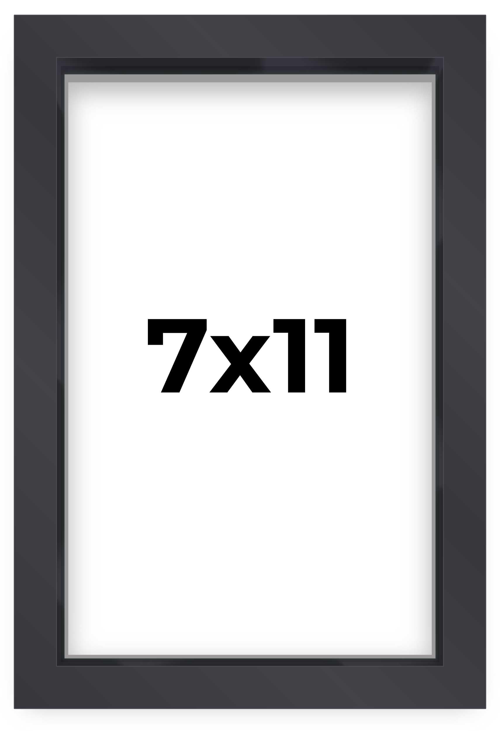 7x11 Shadow Box Frame Contemporary Black Finish | 1'' Depth of Usable Space| Interior Size 7x11 or 11x7 Inches| UV Resistant Acr