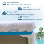 Towel Bands For Cruise & Beach Chairs - Cruise & Beach Pool Chairs Ship Essentials - Must Haves Alternative To Beach Towel Clips