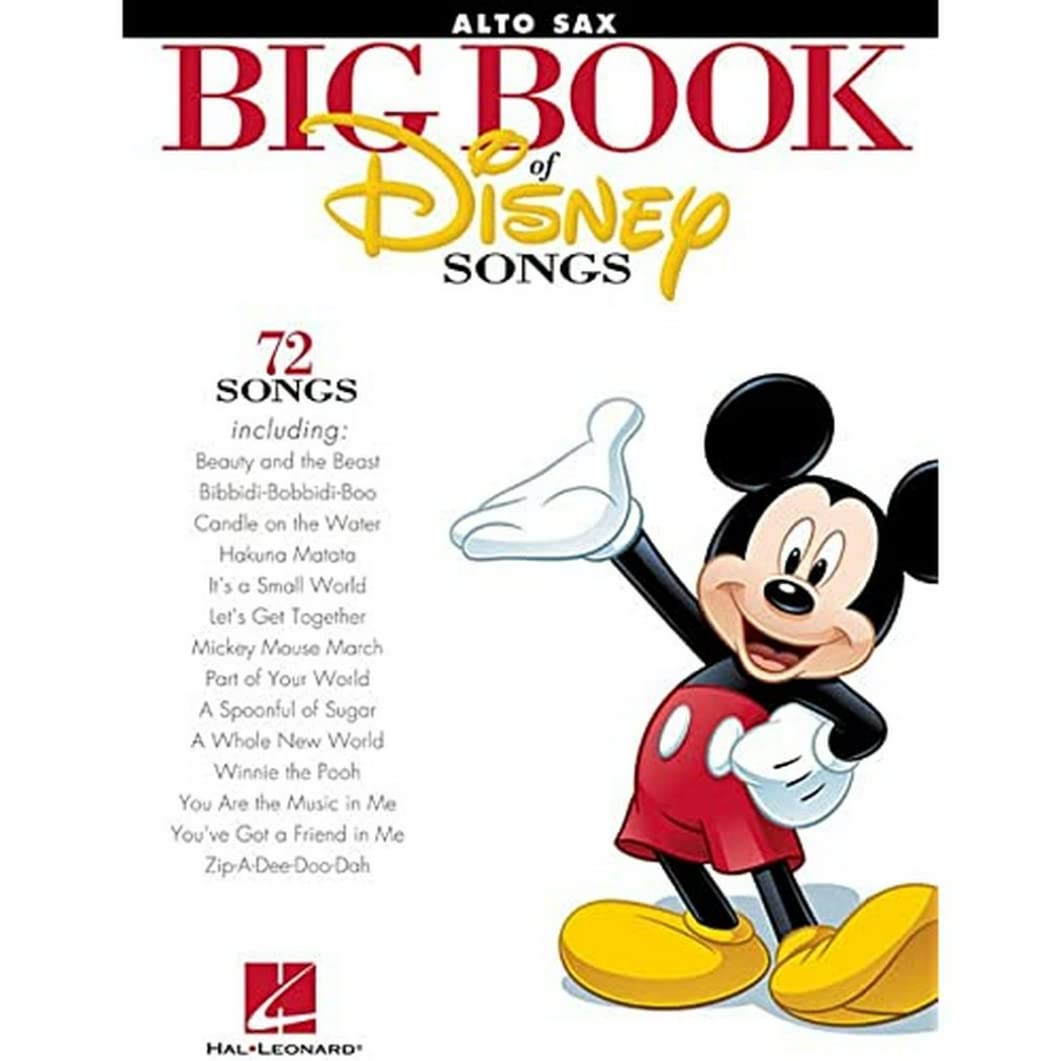 The Big Book Of Disney Songs - Alto Sax (Book Only)