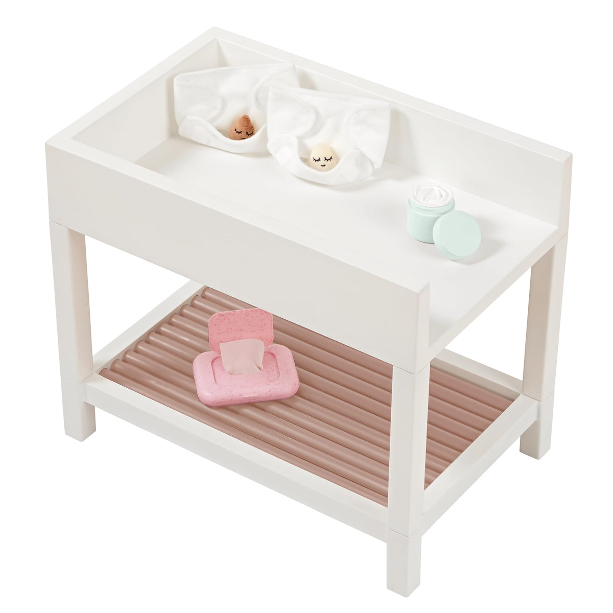 LullaBaby Baby Doll Changing Station with Diapers and Storage, Accessory
