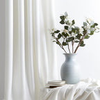 Lazzzy White Velvet Curtains Thermal Insulated Curtains 120 Inch Long Light Filtering Window Drapes For Bedroom Living Room Super Soft Luxury Window Treatment 2 Panels Rod Pocket, W42 X L120