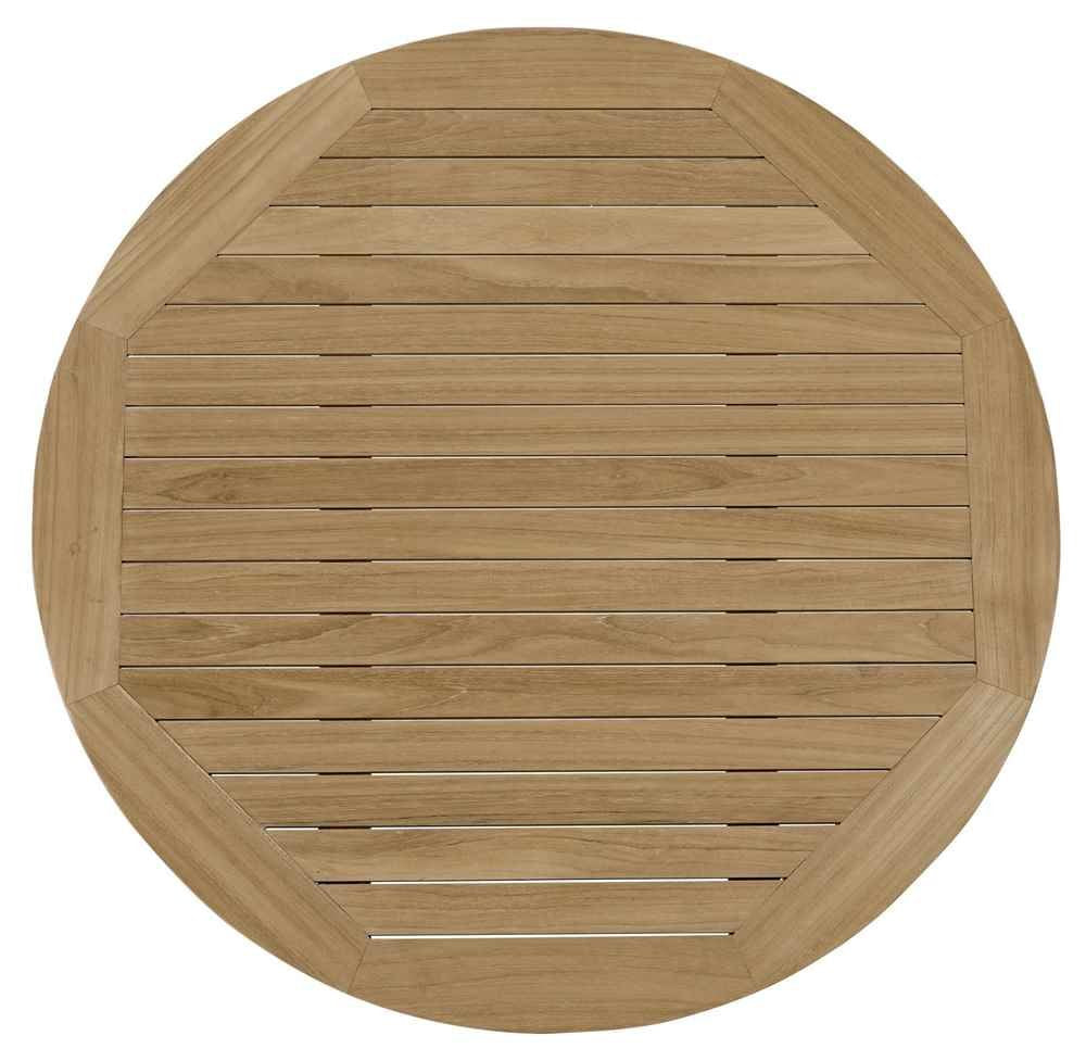 Modway Marina Premium Grade A Teak Wood Outdoor Patio Round Coffee Table in Natural