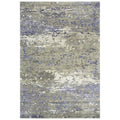 Noble 6' X 9' Abstract Brown/Beige/Gray/Rust/Blue Hand Knot Area Rug