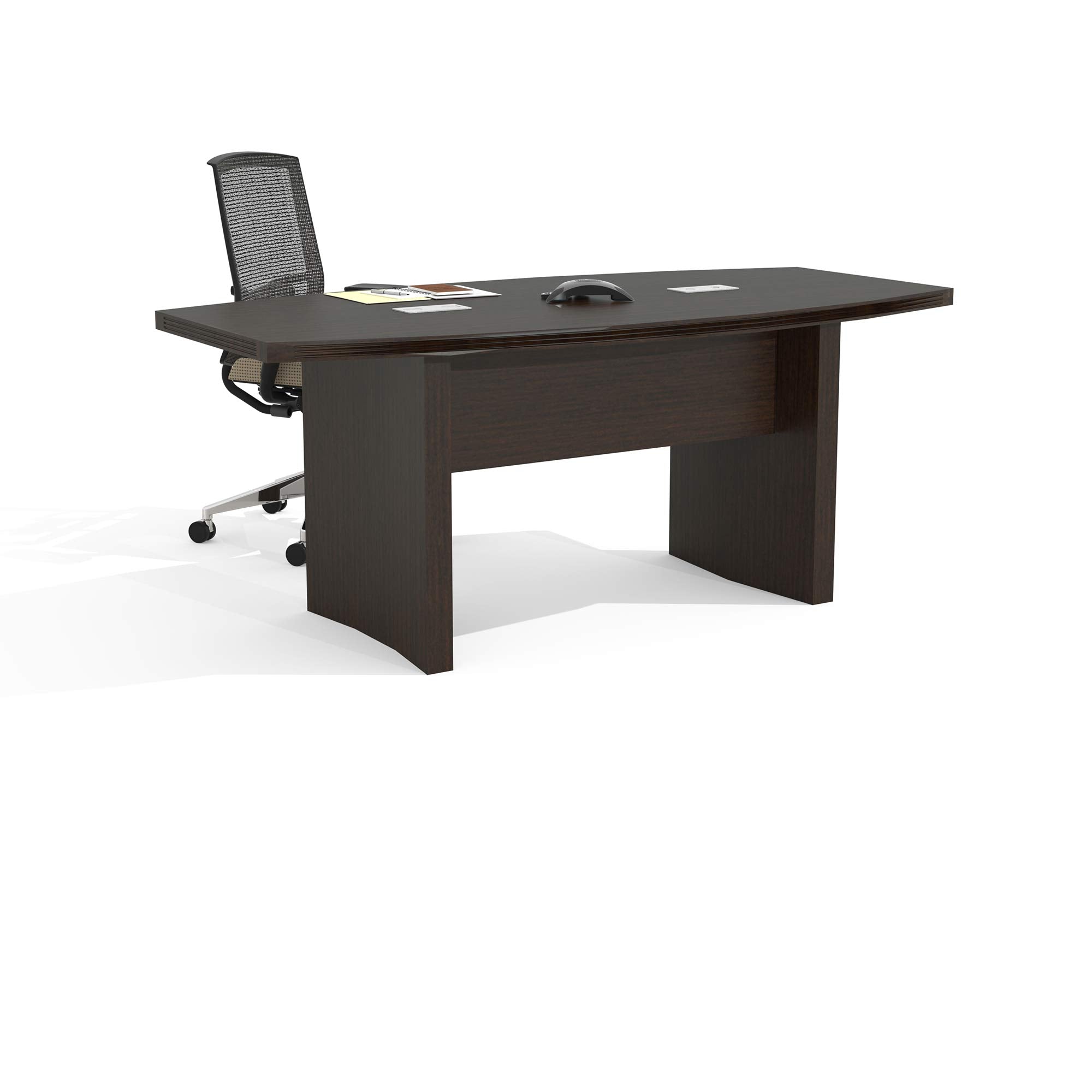 Mayline Aberdeen 12 Foot Boat-Shaped Conference Table - Thumbnail 3