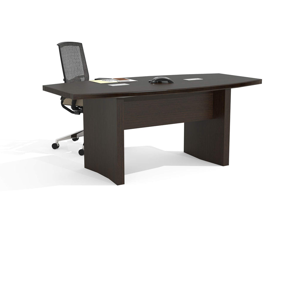 Mayline Aberdeen 6' Boat Shape Conference Table, Mocha Tf