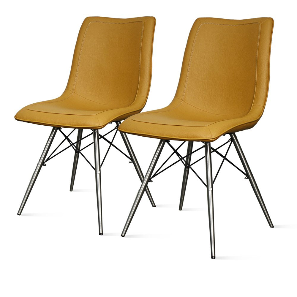 New Pacific Direct Blaine Chair,Set Of 2 Furniture, Turmeric