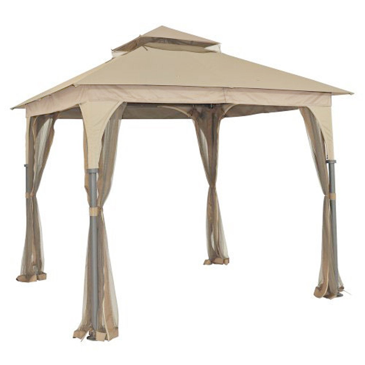 Garden Winds Replacement Canopy For L-Gz375Pst-3 Gazebo 350 Beige