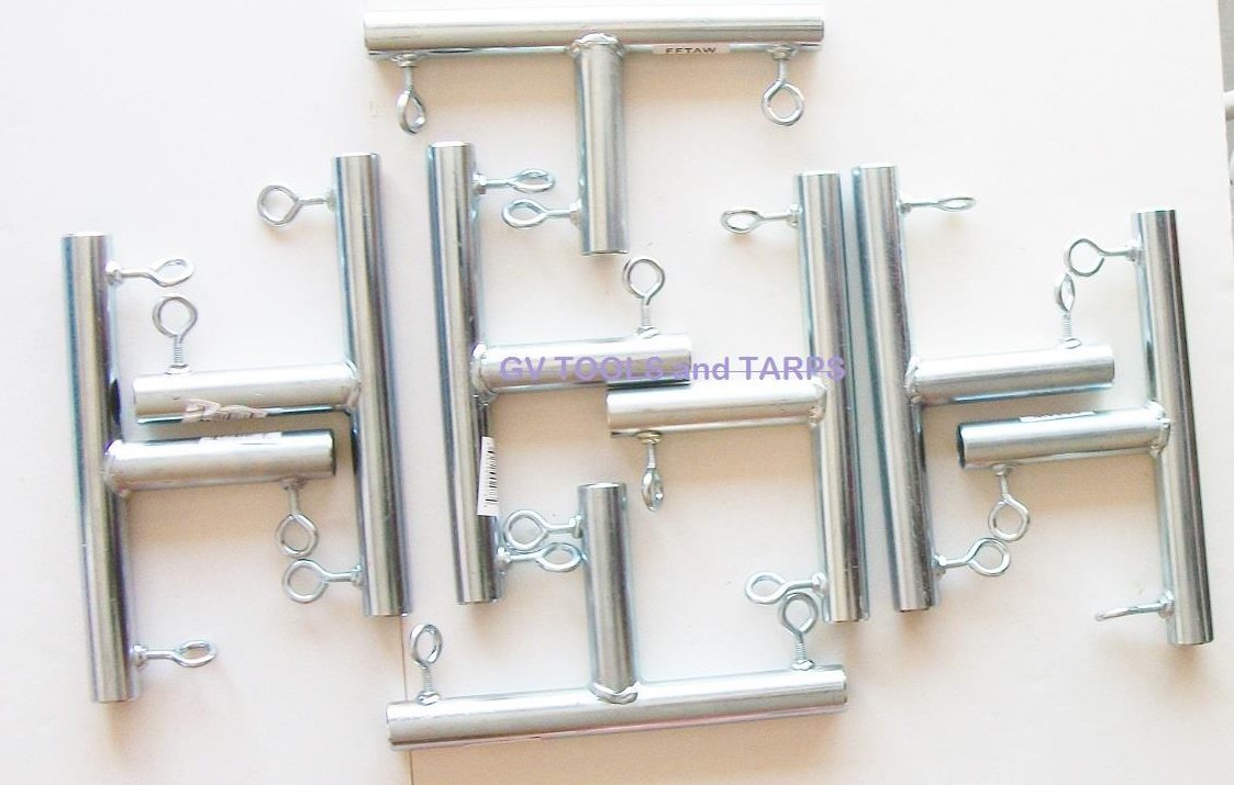 8Pcs 3 Way T Shaped 1 3/8' Canopy Fitting (Fvft) - Fits Emt Pipe Or Chain Link Fencing Top Rail That Has An Outer Diameter Of 1