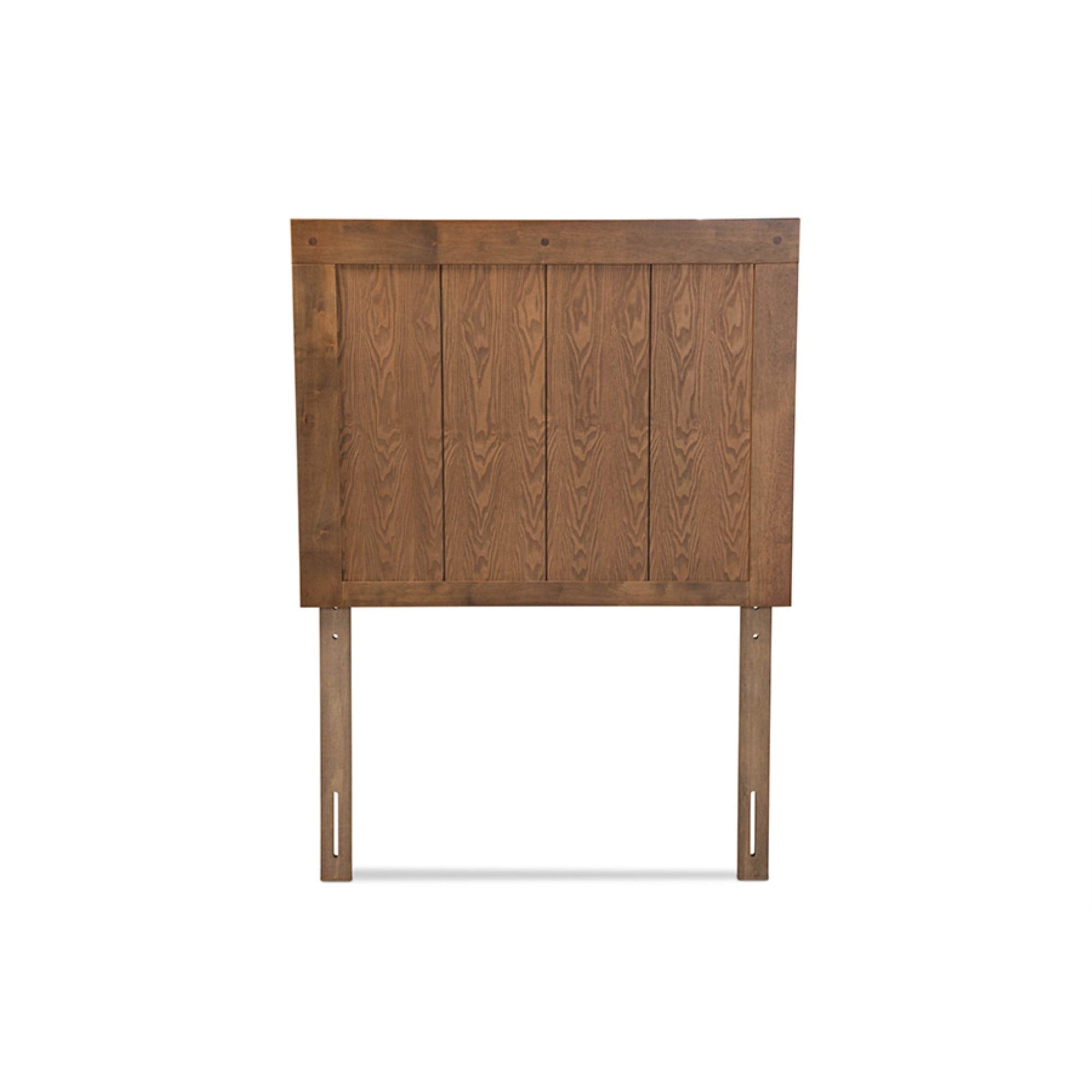 Baxton Studio Patwin Modern and Contemporary Transitional Ash Walnut Finished Wood Twin Size Headboard