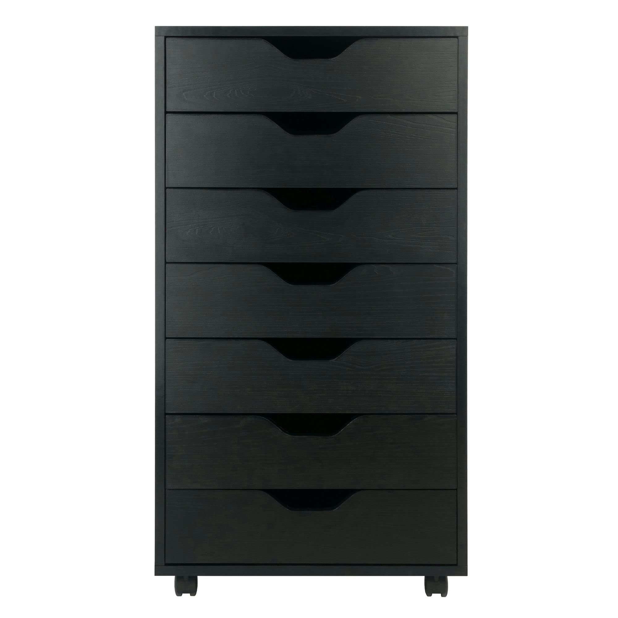 Winsome Wood Halifax Cabinet for Closet/Office Tall/Black