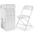 DUMOS Folding Chairs Sets of 12, 330lbs Plastic Stackable Portable Patio Dining Sets, Fold Up for Indoor Outdoor, Camping, Garde