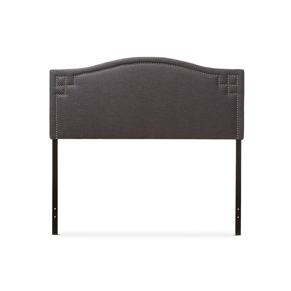 Baxton Studio Aubrey Modern and Contemporary Fabric Upholstered Headboard Grey/King