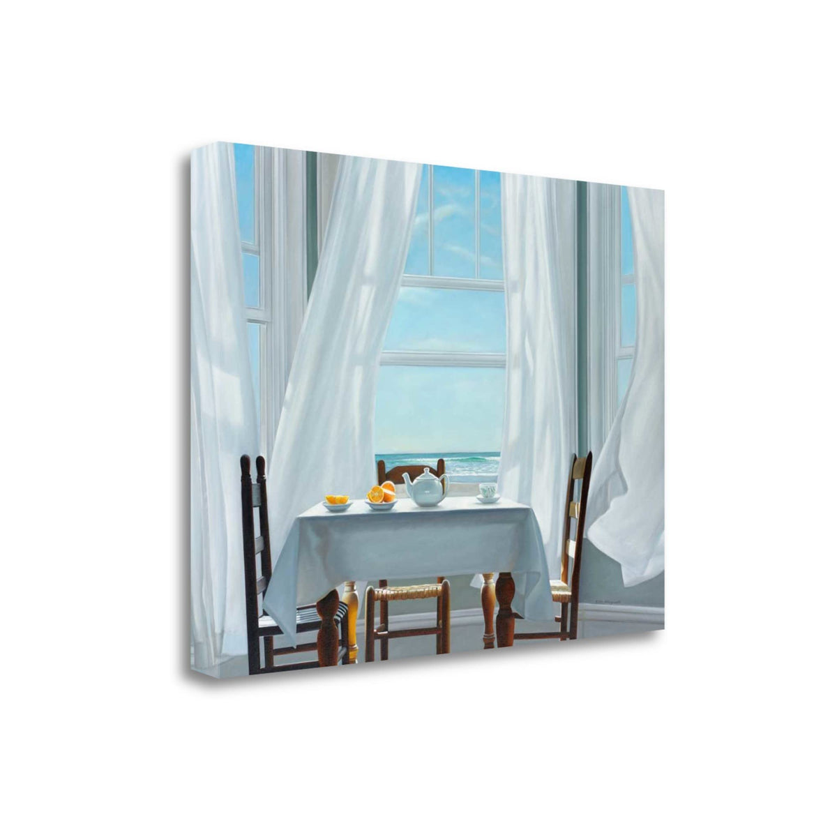 32' Teatime by the Seaside Print on Gallery Wrap Canvas Wall Art