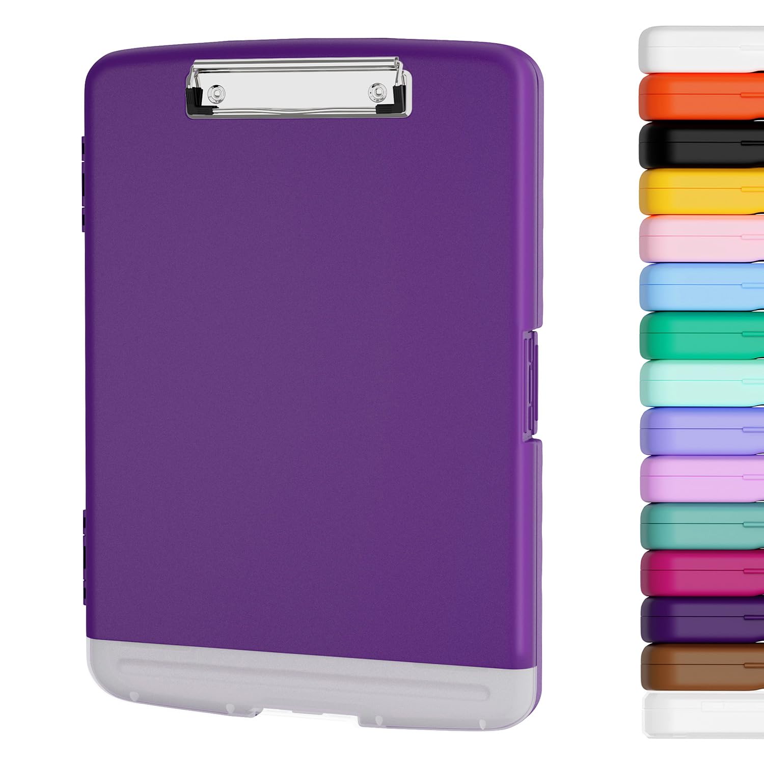Piasoenc Clipboard With Storage, 8.5X11 Storage Clipboards With Pen Holder And A4 Legal Paper Folder, Heavy Duty Plastic, Folio