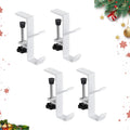 Guojanfon 4 Pack Christmas Stockings Holder Hanger,Metal Hooks for Hanging Christmas Stockings,Stocking Holders for Christmas De