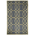 Rizzy Home Alora Decor Madison 5' X 8' Geometric/Trellis Gray/Gold Hand-Tufted Area Rug