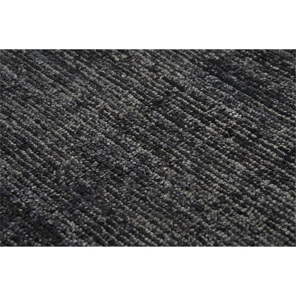 Rizzy Home Alora Decor Demure 8' X 10' Solid Black/Charcoal Hand-Loomed Area Rug