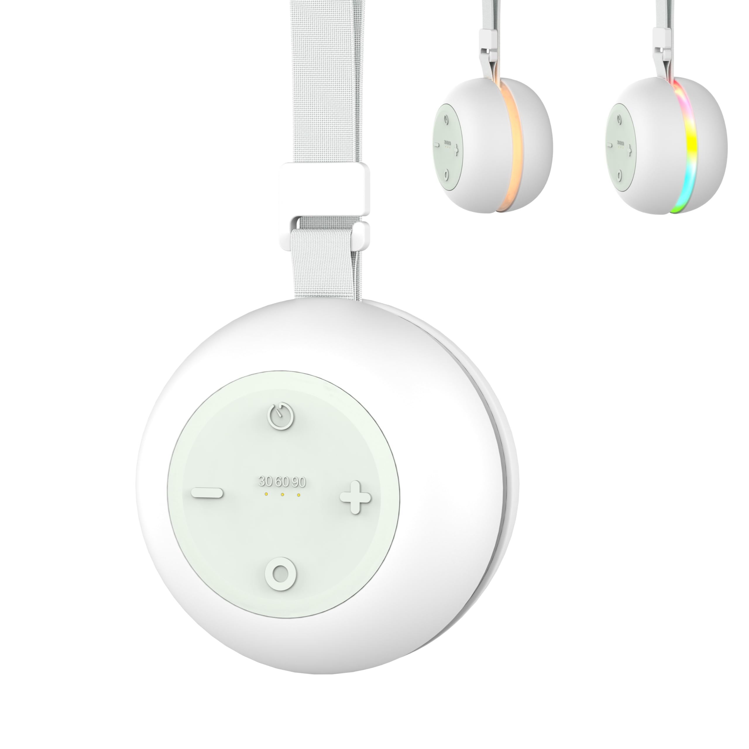 Portable Sound Machine for Baby Kids Adults, USB Rechargeable White Noise Machine with Timer Function,18 Smooth Sounds, 256-Colo