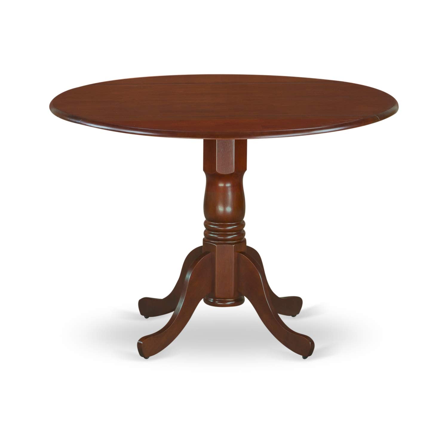 East West Furniture Dlno5-Mah-W 5 Pc Small Kitchen Table And Chairs Set-Small Kitchen Table Plus 4 Kitchen Chairs