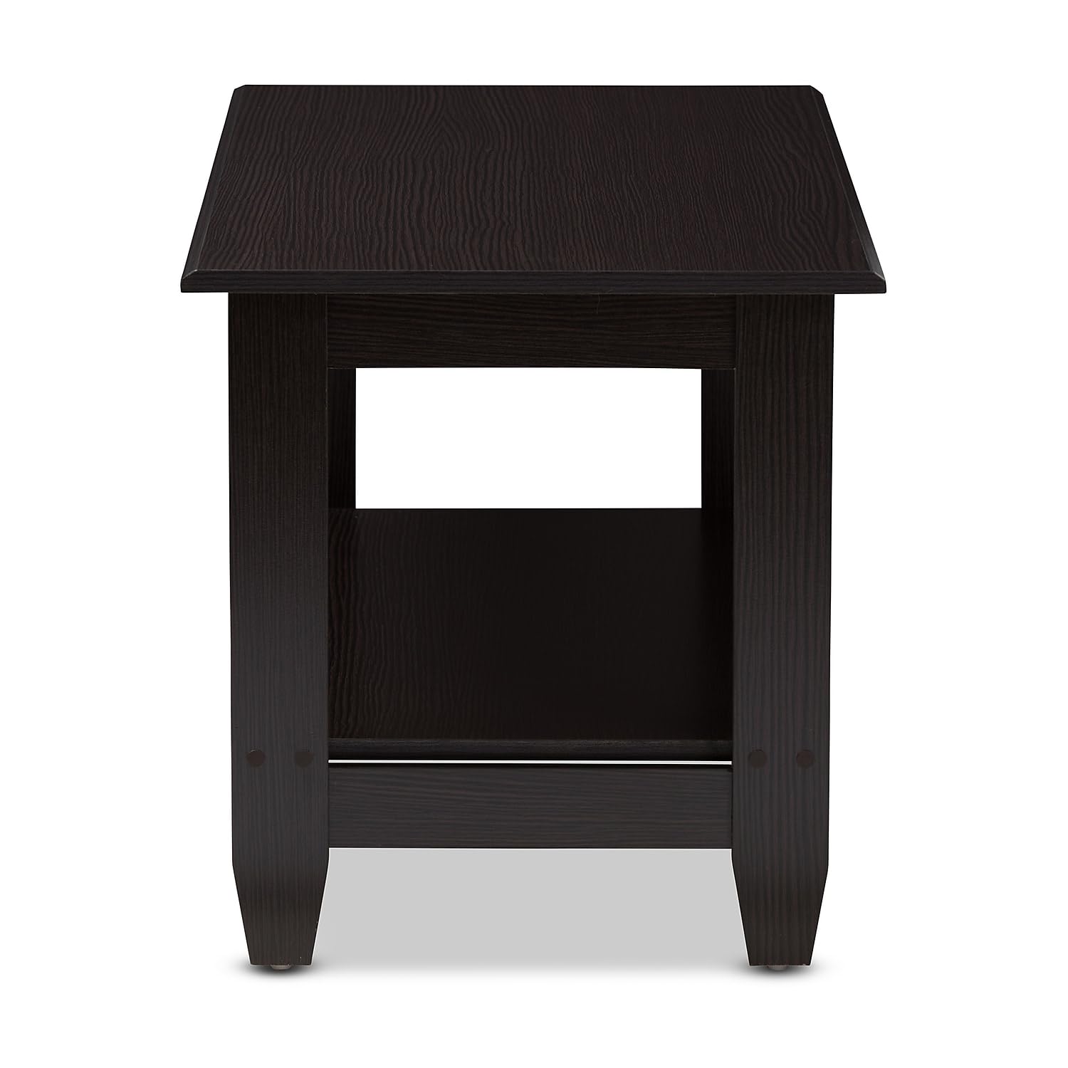 Baxton Studio Malena 35.43-inch W x 17.91-inch D Cofee Table, Wenge Dark Brown (146-8280-HiT)