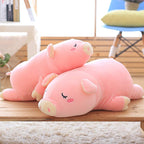 Ehotong Pig Plush Pillow, Piggy Soft Hugging Pillow Funny Cute Pig Stuffed Animal Toys Christmas Birthday Girlfriend Gift, 27 In