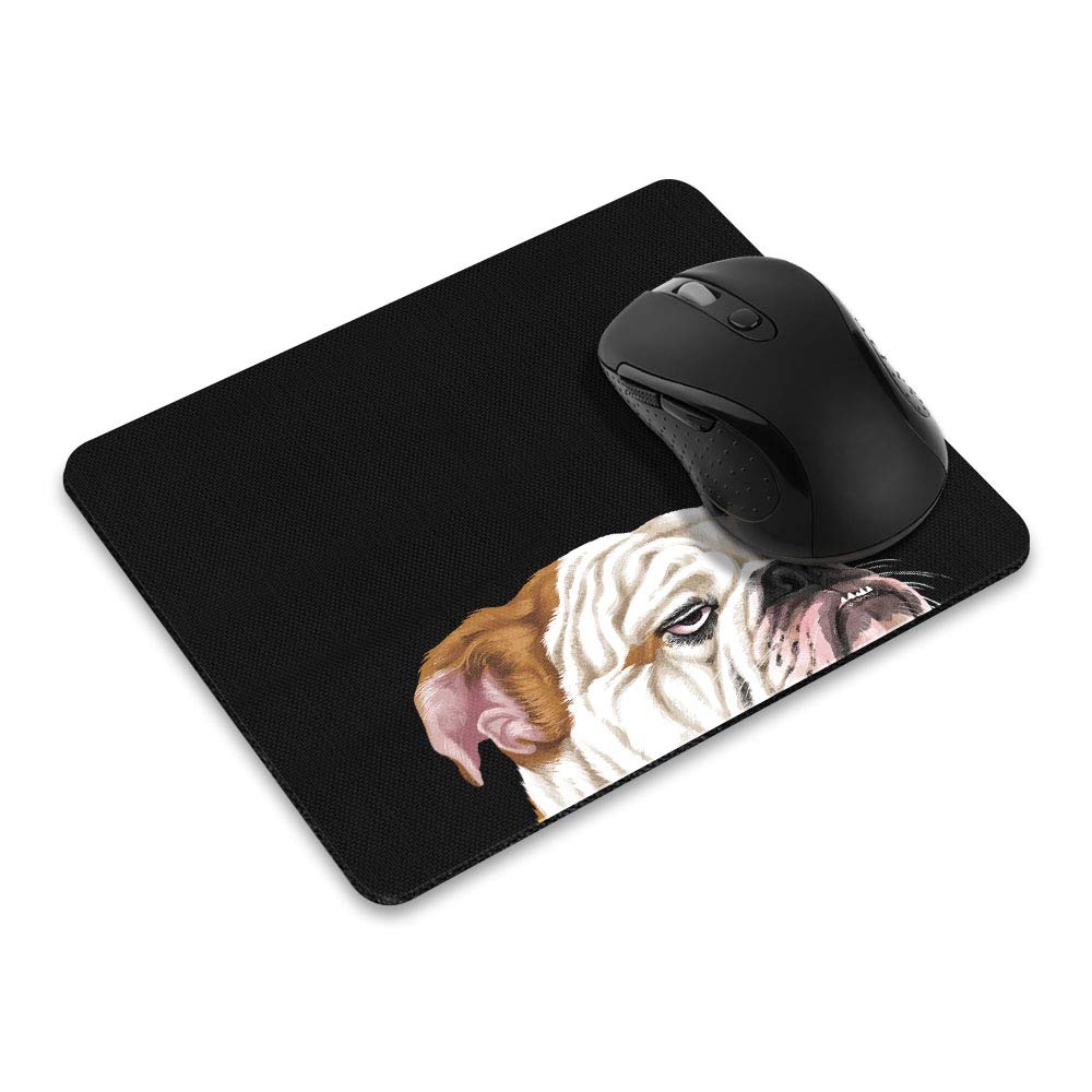Wirester Non-Slip Rectangle Mousepad, Aloof Bulldog Mouse Pad For Home, Office And Gaming Desk