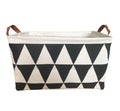 SAKUYV Canvas Storage Bins Toy Basket Collapsible Box Chest Organizer WaterResistant Nursery for edroom, Closet, Kids Toys, La