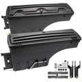 G-PLUS Lockable Storage Boxes Case Truck Bed Tool Box Driver & Passenger Side Pair Compatible with Ford F150 2015-2020 Black