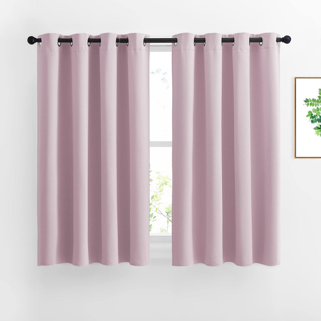Nicetown Blackout Curtain Panels Grommet - All Season Eyelet Top Blackout Draperies For Bedroom/Living Room/Glass Door, Navy Blu