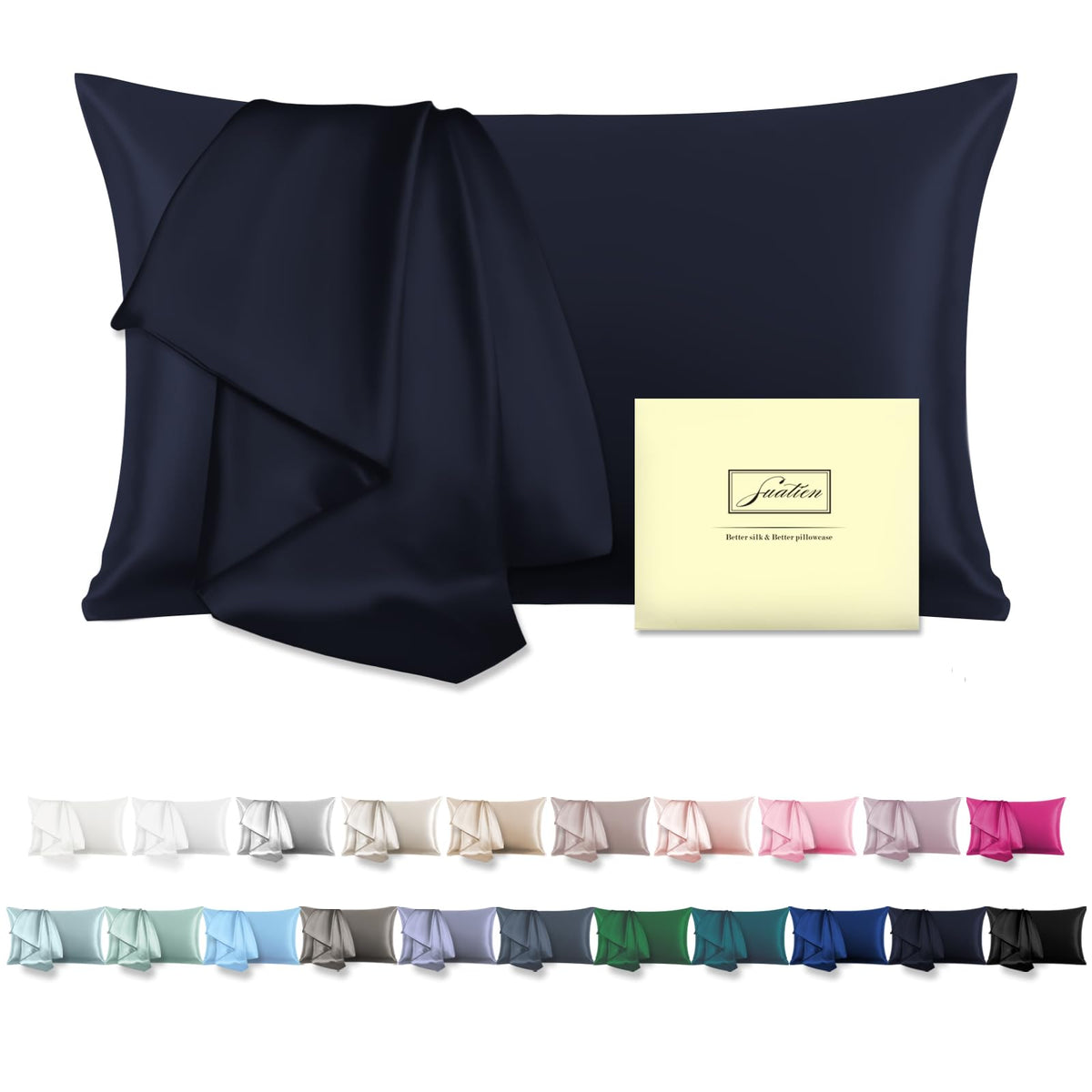 Natural Mulberry Silk Pillowcase For Hair And Skin Pillow Case With Hidden Zipper Soft Breathable Smooth Cooling Covers Sleeping