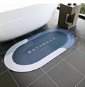 SBTs? Bathroom Mat,Door mat Door Mat, Rubber NonSlip Quick Dry Rugs Fit Under Door Super Absorbent Thin Fashion Washable Oval F