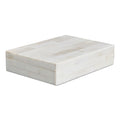 Handicrafts Home Jewelry Gift Boxes - Decorative Organizer and Storage Box for D  cor White Bone Inlay 6x8x1.5 inch