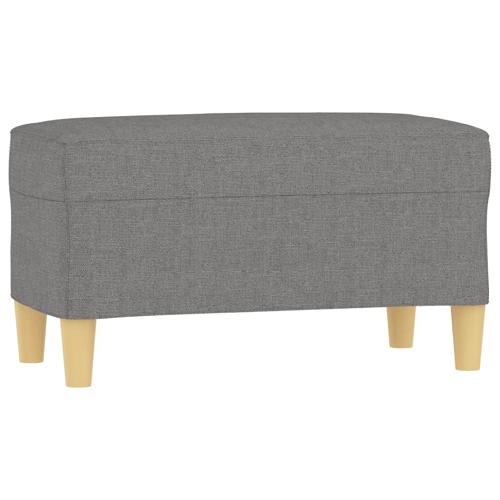 vidaXL Dark Gray Bench - Modern Compact Fabric Bench for Living Room, Lounge Area, or Bedroom - Comfortable Foam Seating.