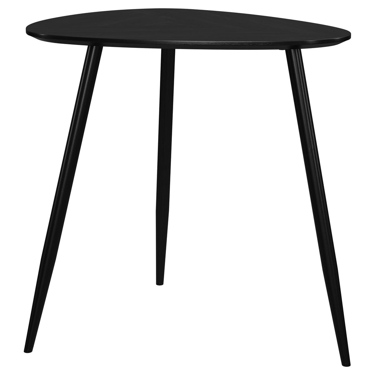 Coaster Home Furnishings Odessa Triangular Solid Wood End Table Black