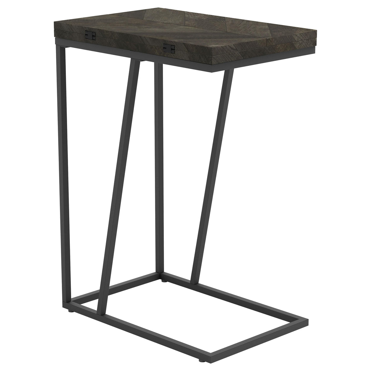 Coaster Home Furnishings Carly Expandable Engineered Wood C-Shaped Side Table Grey