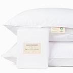 Makemake Organics Organic Pillow Protector (Set Of 2) Gots Certified Organic Cotton Pillow Cases Zippered Natural Breathable Saf