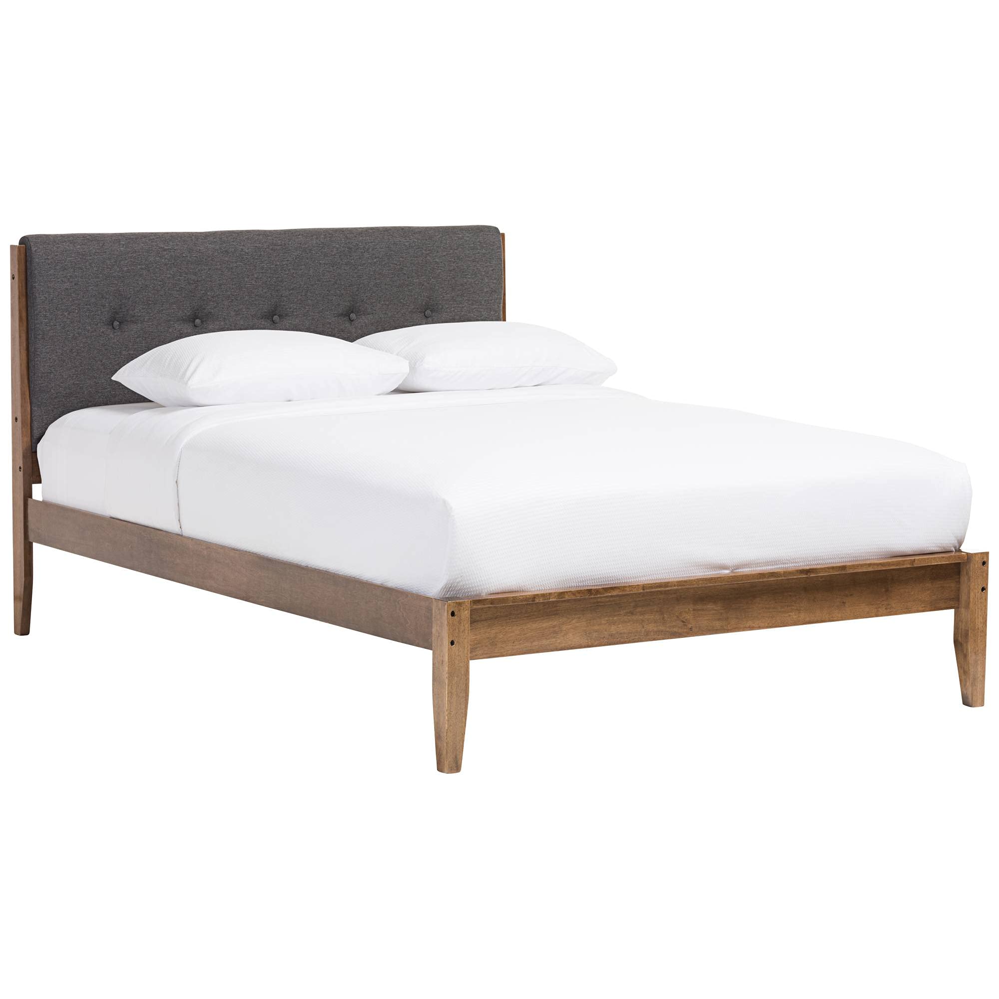 Baxton Studio Leyton Queen Platform Bed In Gray