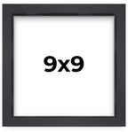 9x9 Shadow Box Frame Contemporary Black Finish | 1'' Depth of Usable Space| Interior Size 9x9 Inches| UV Resistant Acrylic, Acid