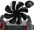VODA Wood Stove Fan 8 Blades Heat Powered Activated Thermal Fans (Bracket Included), Non Electric Fireplace Fan Thermo Fan for W