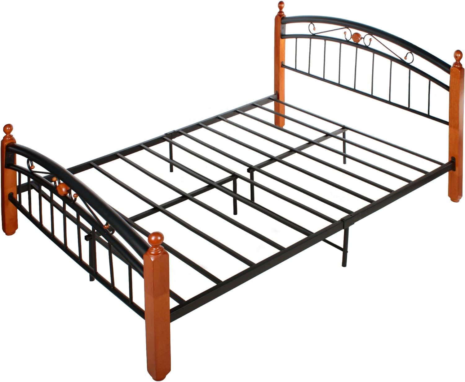 Woodpeckers Furniture And Mattress Lexus Metal & Wood Bed Frame (Full)