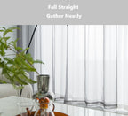 Pi 4 Panels Sheer Curtains,Small Window Treatment Light Voile With Rod Pocket For Café/Kitchen/Bedroom/Living Room(W42Xl45,Dark Grey)